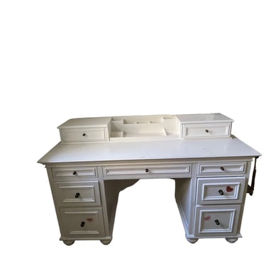 Pottery Barn Teen White Chelsea Vanity Desk w Mirror MD219-26