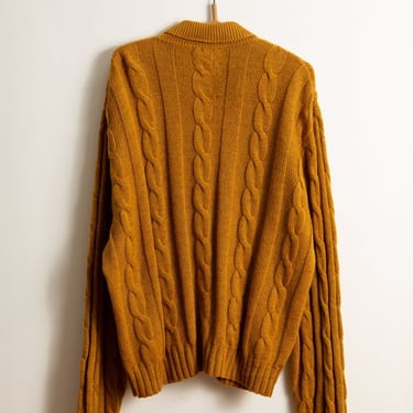 AMERICAN RAG VINTAGE Karoll&#39;s Cable Knit Wool Cardigan - Gold