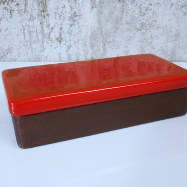 Ceramic Trinket / Cigarette / Card Box with Lid 