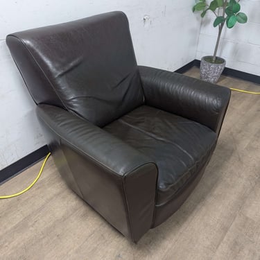 Natuzzi Brown Leather Reclining Chair