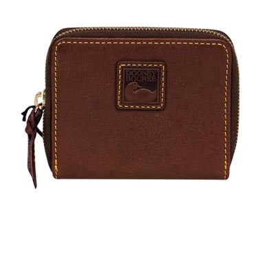 Dooney &amp; Bourke - Brown Leather Square Wallet