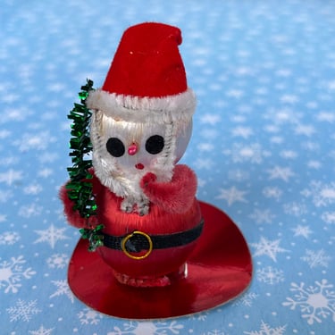 vintage Santa figure 1950s pipe cleaner spun head miniature Claus 