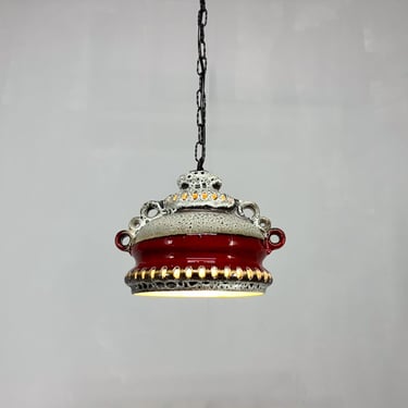 1970's Ceramic Pendant Light, Germany 