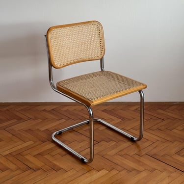 Mid Century Modern Cesca Chairs / Marcel Breuer Design / Italian Cesca / Dining Chair with Mesh Seat / Office Chair / Bauhaus / 1980s 