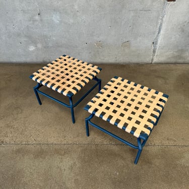 Pair of Mid Century Tropitone Outdoor Patio Stools