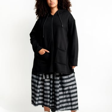 Paneled Asymmetric Hem Sweatshirt