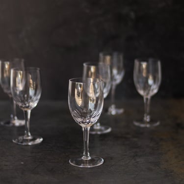 Petite Cut Glass Wine Glass Set of 15
