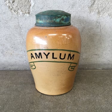 19th Century Ceramic Pharmaceutical Apothecary Jar- Very Rare