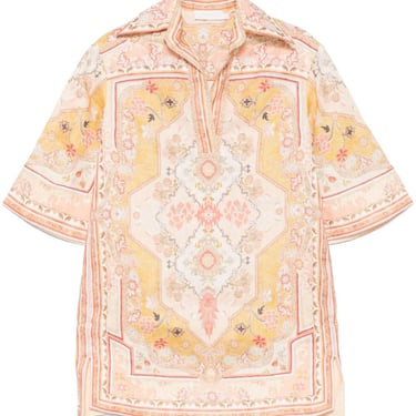 Zimmermann Women Wylie Printed Linen Tunic