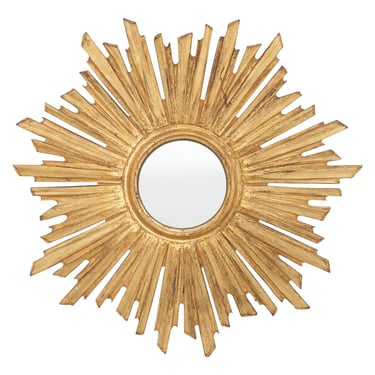 Small Vintage Gilt Sunburst Mirror