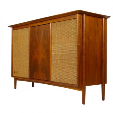 1950s The Voice of Music Walnut Stereo Console