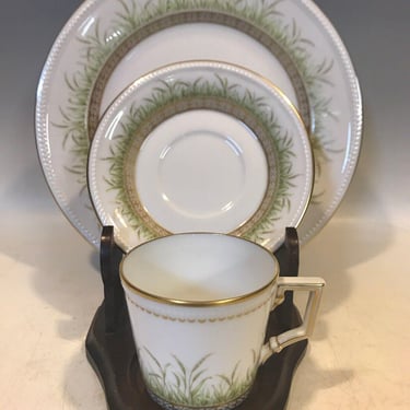 Kaiser Trio Dessert Plate Demitasse Cup & Saucer By Danbury Mint, tea party set, tea cup with desert dish, 3 piece tea set, gifts for her 