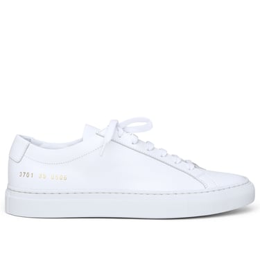Common Projects Woman White Leather Achilles Sneakers