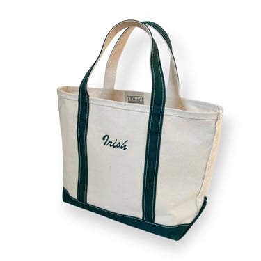 Ll Bean Boat And Tote Beach Bag Canvas Tote Bag LL Bean Bag 1990 - Main Image