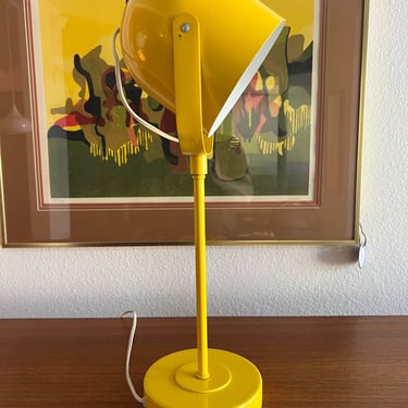 Yellow articulating table Lamp