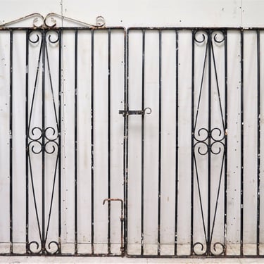 Antique English Wrought Iron Garden Gates 