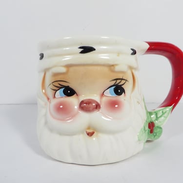 Vintage Santa Claus Face Mug - Santa Claus Face Mug 