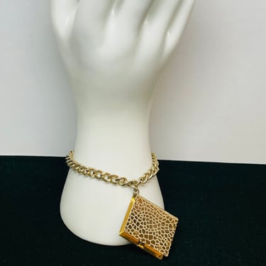 Gold Book Charm Bracelet