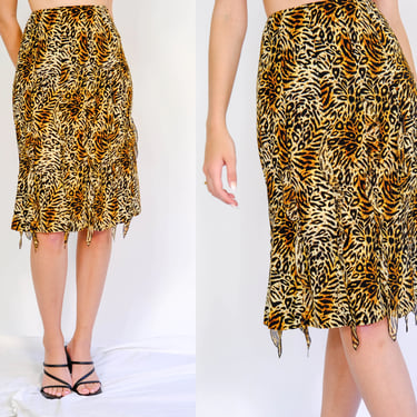 Leopard skirt 90s best sale