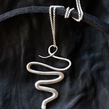 Sterling Silver Slinky Snake Necklace