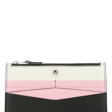 Alexander Mcqueen Woman Multicolor Leather Pouch