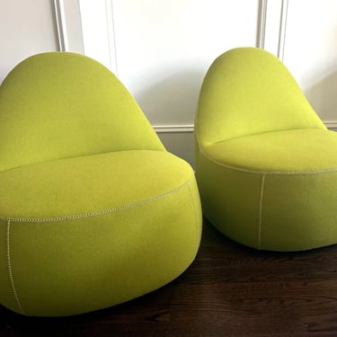 Pair of &quot;Mitt&quot; Lounge Chair by Bernhardt Design