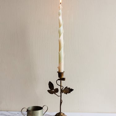 turn of the century French floral figural candle holder