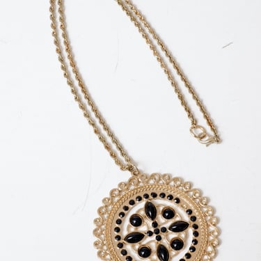 Vintage Pendant Necklace on Gold Chain