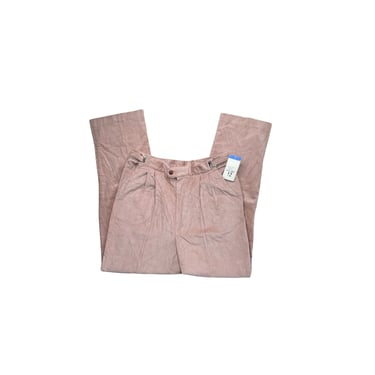 Vintage Women's NWT Deadstock Orvis Pink Dusty Rose Corduroy Trouser Pants, Size 12 