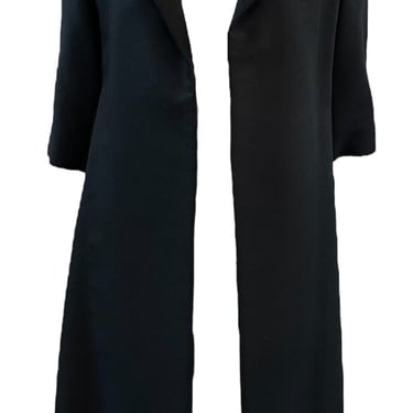 50s Christian Dior New York Original Black Open Front Coat