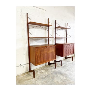 Danish Mid Century Poul Cadovius Wall Units Freestanding - price for one 
