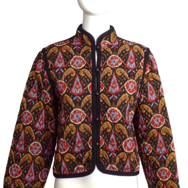 YVES SAINT LAURENT- 1970s Quilted Wool Jacket, Size-10