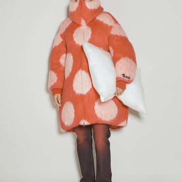 Marni Women Oversized Long Polka Dot Down Coat