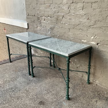 Marble Top End Table