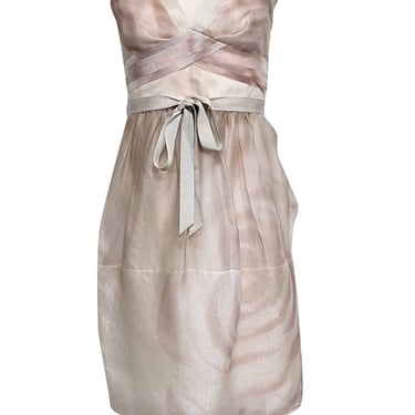 BCBG Max Azria - Blush Strapless Layered Bust Cocktail Dress Sz 4