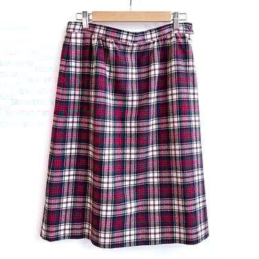 Vintage Pendleton Skirt, Clan MacDuff Tartan Wool Skirt, Authentic Plaid Kilt Alternative, Lined Wool Pencil Skirt, Scottish Plaid 