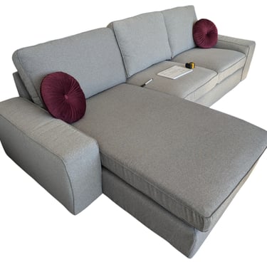 Light Grey IKEA Sectional w/ Chaise