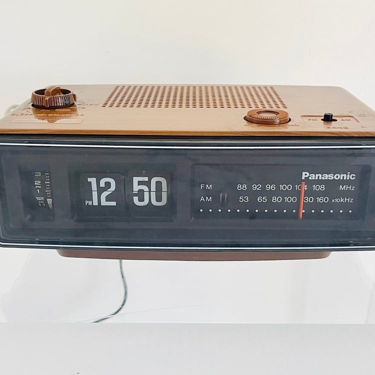 【美品 National RC-6030】ラジオ機能付パタパタ時計 昭和レトロ Vintage 1970s Retro Panasonic RC-6030 Flip Alarm Clock | Mod Squad