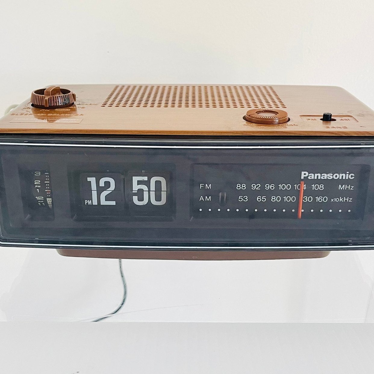 Vintage 1970s Retro Panasonic RC-6030 Flip Alarm Clock | Mod Squad