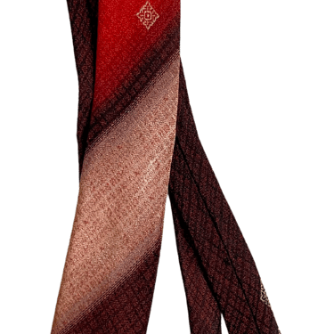 50s/60s Red Skinny Tie Midcentury Necktie