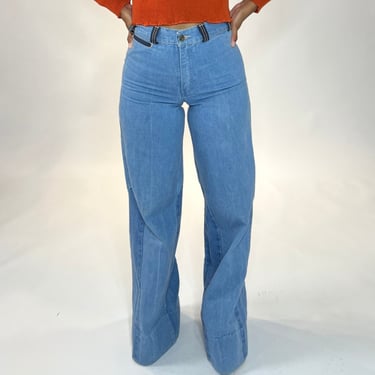 70s Punk Denim Flares