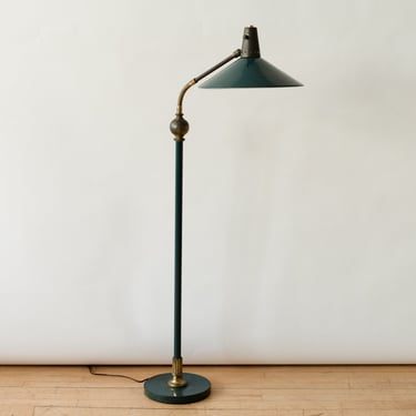 Lightolier Style Metal Floor Lamp