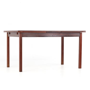Niels Moller Style Mid Century Rosewood Hidden Leaf Dining Table - mcm 