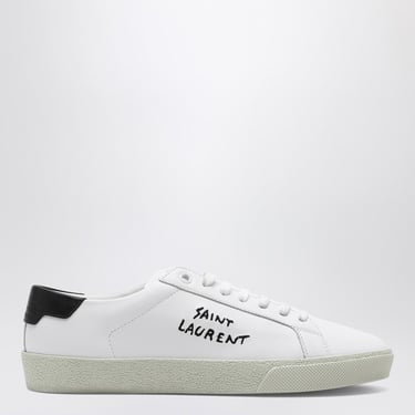 Saint Laurent White Court Sl/06 Embroidered Sneakers Women