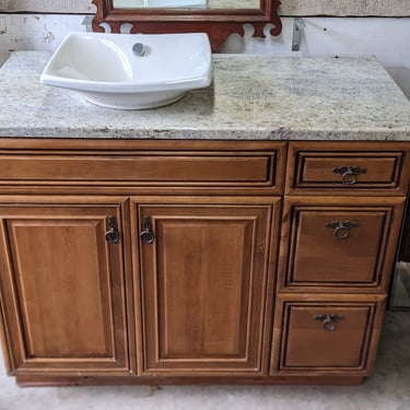 Marble Top Vanity with Vessel Sink 44 x 36 x 22.5