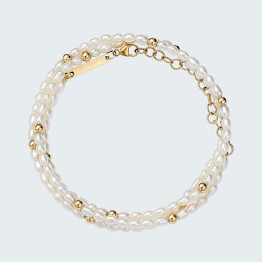 Pearl Bead Wrap Bracelet &amp; Necklace