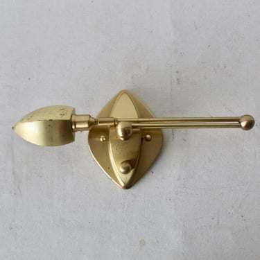 Vintage German Holtkotter Leuchten Brass Adjustable Modernist Swing Arm Wall Lamp 