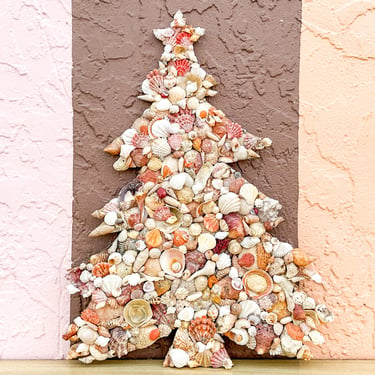 Shell Christmas Tree Wall Art