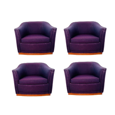 #1315 Swivel Club Chairs by Jack Cartwright (2 pairs available)