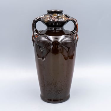 Weller Brown Floretta Bottle Vase (c. 1906) 